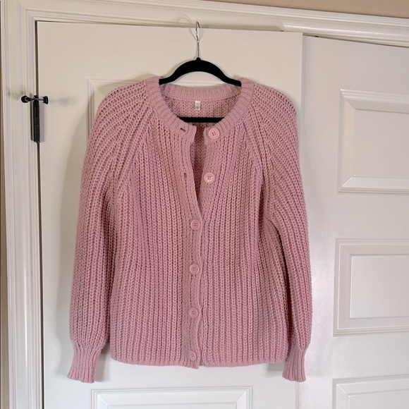 Womens Chunky Knit Cardigan Sweater - Picture 1 of 4